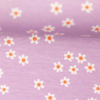 Baumwoll-Jersey Choose Happy Jersey by Käselotti, Blümchen, flieder